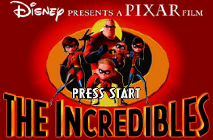 The Incredibles Title  Screen